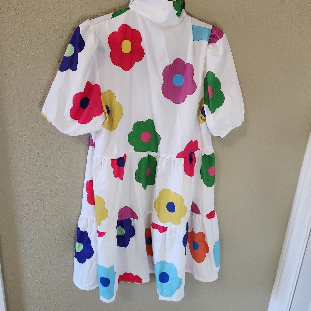 SHEIN Multicolor Floral Blouse/Tunic - Picture 3 of 3